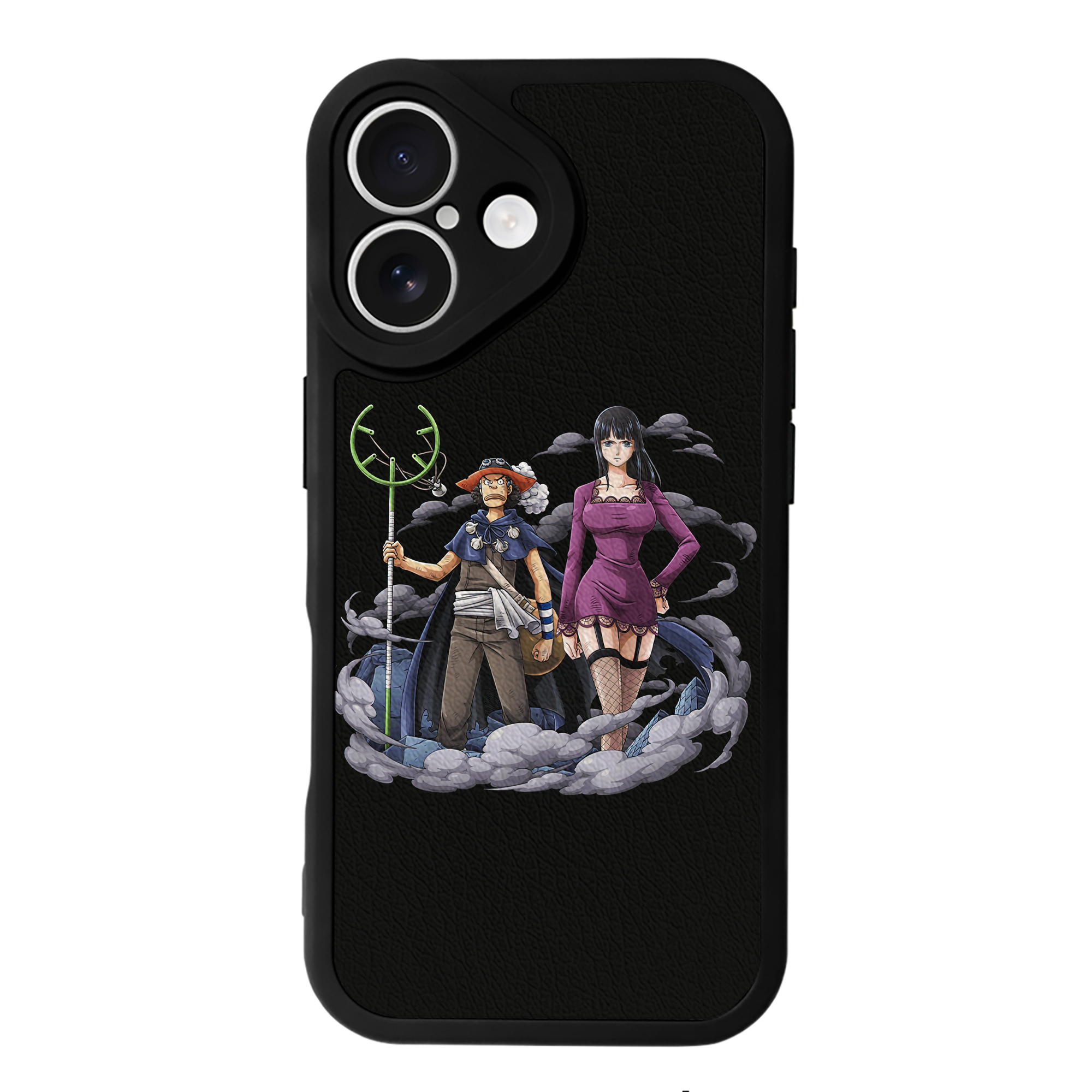 （画像用） ワンピース ニコ・ロビン ONE PIECE Nico Robin 【iPhone 16シリーズ対応】シリコンスマホケース（レザー調） 材質：シリコン